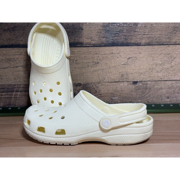 Crocs Unisex Adult's Classic Original Clog Off White Gloss (Men’s 7) Women’s 9 - Picture 9 of 9